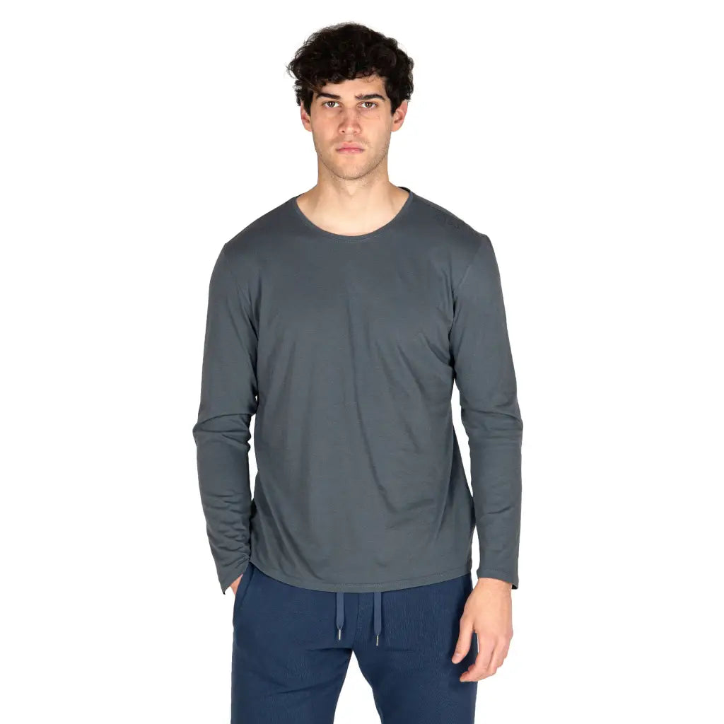 GRABS | T-Shirt uomo a manica lunga in cotone biologico