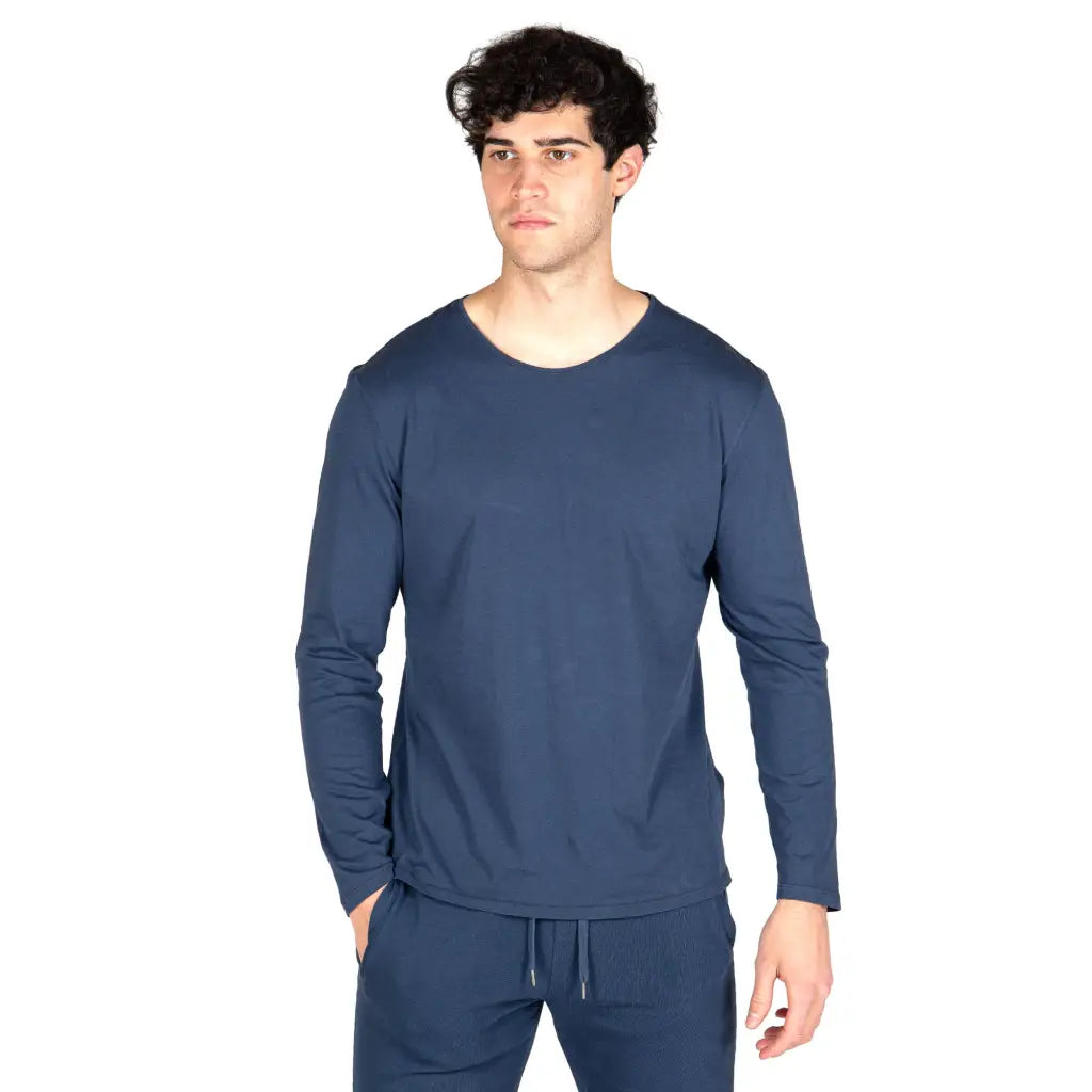 GRABS | T-Shirt uomo a manica lunga in cotone biologico