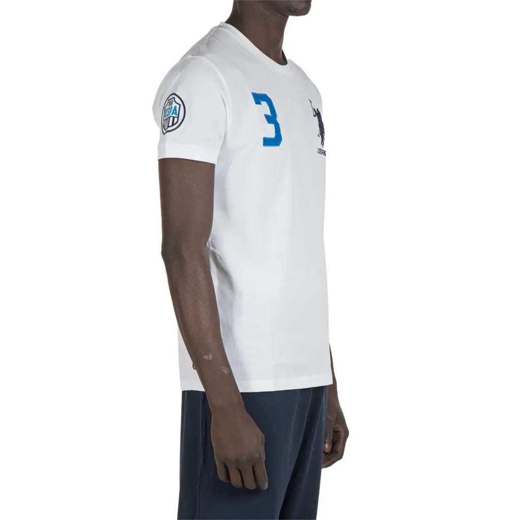 U.S. POLO ASSN. | T-shirt uomo a mezza manica paricollo