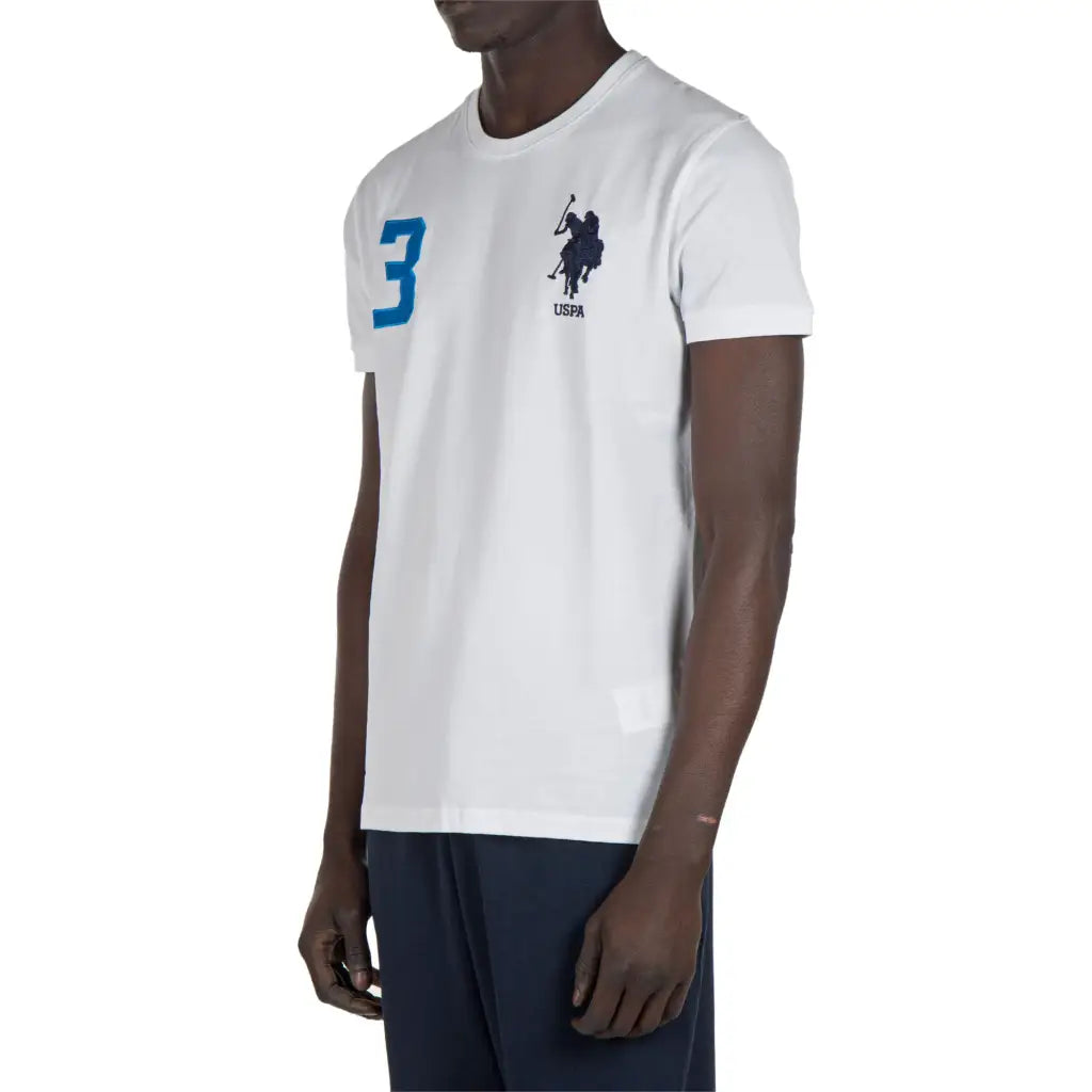 U.S. POLO ASSN. | T-shirt uomo a mezza manica paricollo in