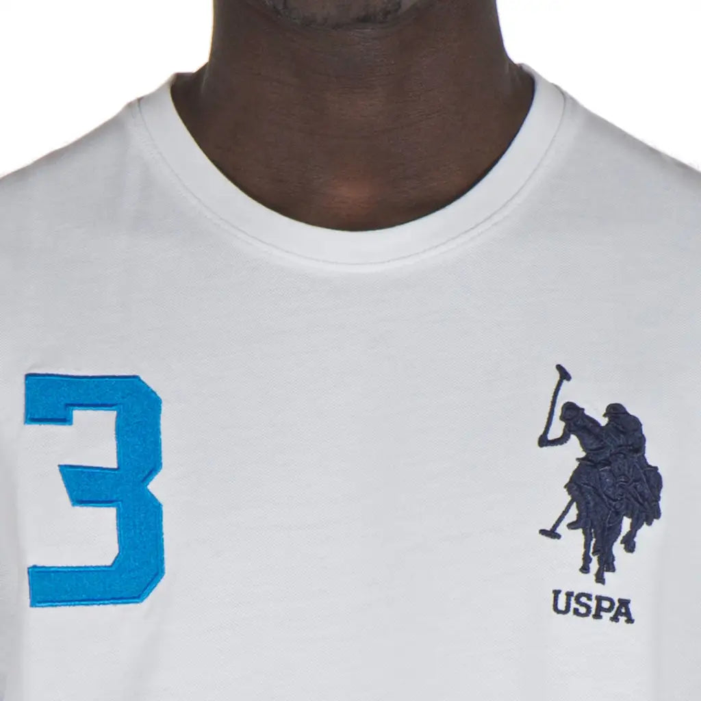 U.S. POLO ASSN. | T-shirt uomo a mezza manica paricollo