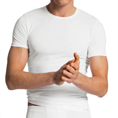CALIDA | T-Shirt uomo mezza manica a paricollo in cotone