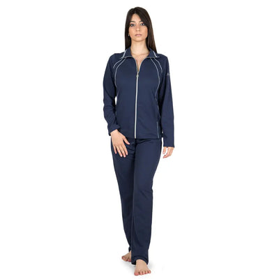 FRATELLI CAMPAGNOLO | Tuta donna con zip in cotone in tinta