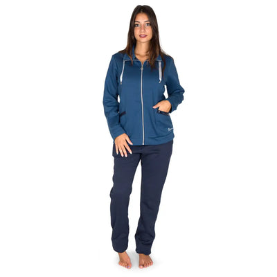 FRATELLI CAMPAGNOLO | Tuta donna in cotone felpato con zip