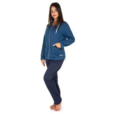 FRATELLI CAMPAGNOLO | Tuta donna in cotone felpato con zip