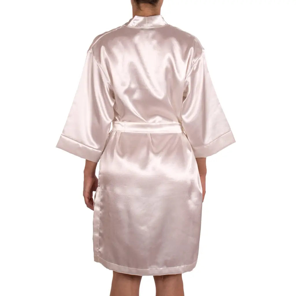ANDRA | Vestaglietta donna a kimono in raso a tinta unita
